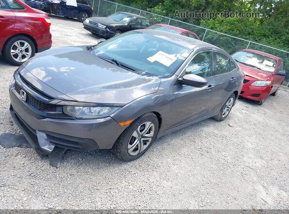 19XFC2E58JE032298 2018 HONDA CIVIC Gray Передня ліва чверть