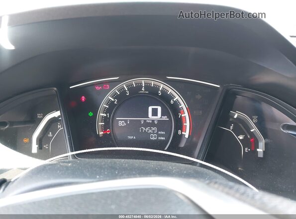 19XFC2E58JE032298 2018 HONDA CIVIC Gray Вид задніх сидінь