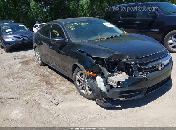 19XFC2E59GE030732 2016 HONDA CIVIC Black Front view