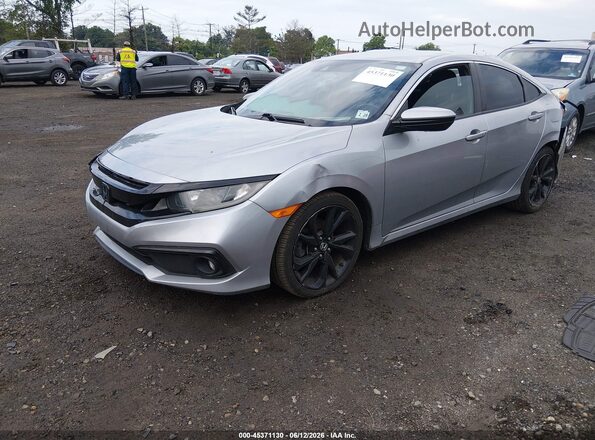 19XFC2E80KE007195 2019 HONDA CIVIC Silver Front left