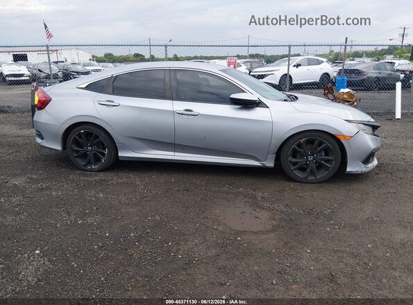 19XFC2E80KE007195 2019 HONDA CIVIC Silver Rear interior view