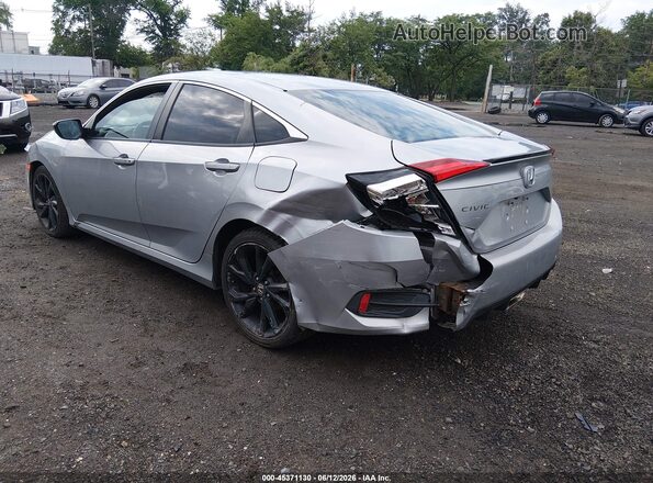 19XFC2E80KE007195 2019 HONDA CIVIC Silver Rear left