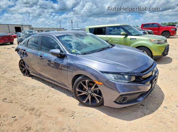 19XFC2E84KE023545 2019 HONDA CIVIC Gray Передня права чверть