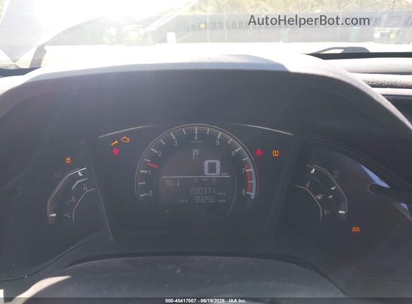 19XFC2F50GE047076 2016 HONDA CIVIC Black Вид задніх сидінь