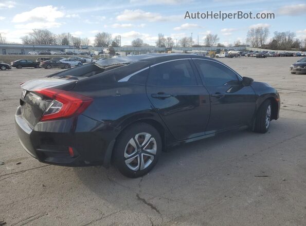 19XFC2F50GE087061 2016 HONDA CIVIC Black უკანა მარჯვენა