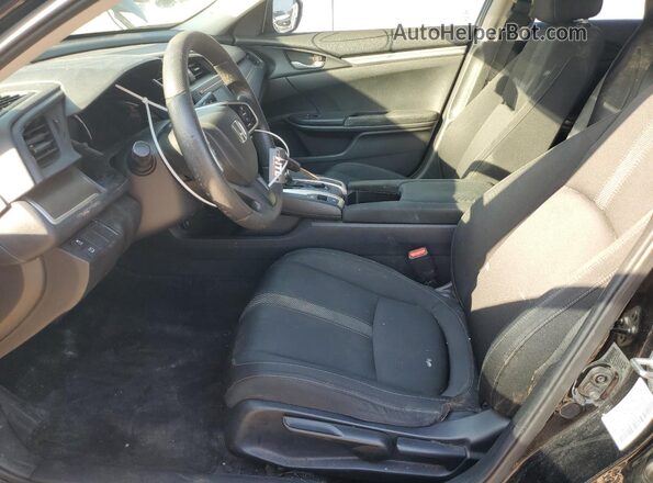 19XFC2F50GE087061 2016 HONDA CIVIC Black წინა სალონის ხედი
