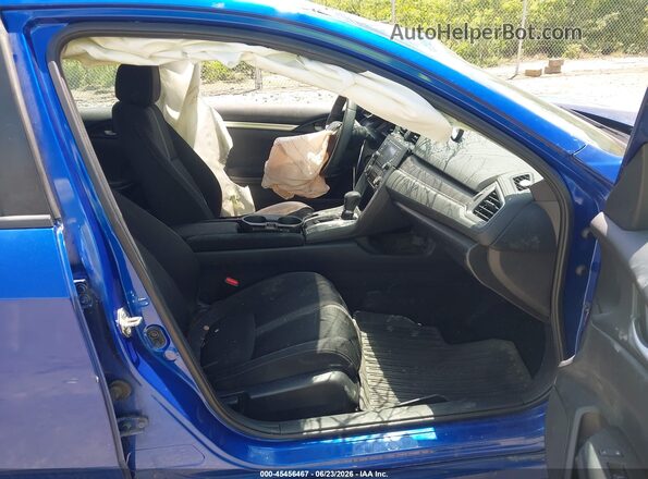 19XFC2F50GE241672 2016 HONDA CIVIC Blue Front interior view