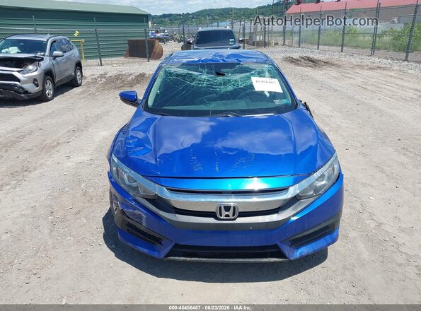 19XFC2F50GE241672 2016 HONDA CIVIC Blue Rear interior view