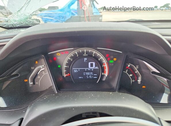 19XFC2F50HE027931 2017 HONDA CIVIC Серебряный Вид щитка приборов