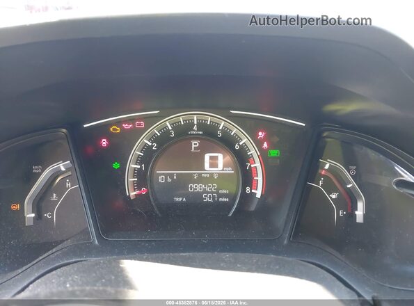 19XFC2F50HE065966 2017 HONDA CIVIC Gray Вид задніх сидінь