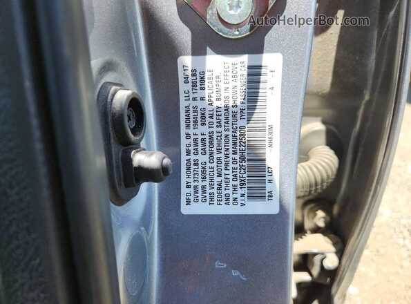 19XFC2F50HE225800 2017 HONDA CIVIC Silver 