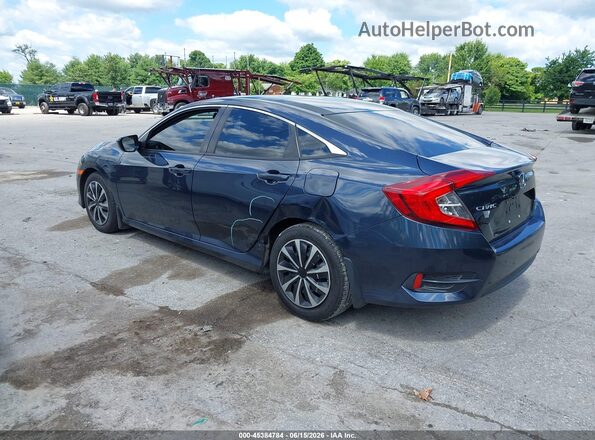 19XFC2F50JE022640 2018 HONDA CIVIC Blue Հետևի ձախ