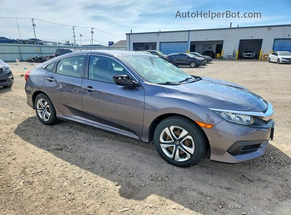 19XFC2F50JE031158 2018 HONDA CIVIC Gray Front right