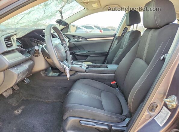 19XFC2F50JE031158 2018 HONDA CIVIC Gray Front interior view