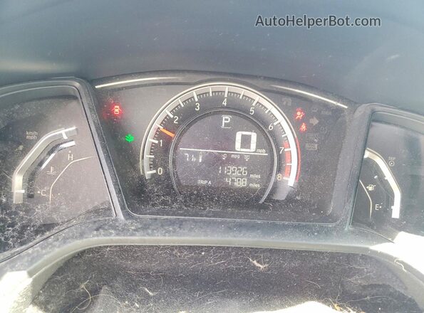 19XFC2F51GE031016 2016 HONDA CIVIC Blue Vista del cuadro de instrumentos