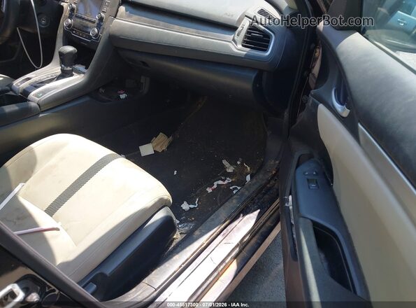 19XFC2F51GE048351 2016 HONDA CIVIC Black Widok wnętrza z przodu