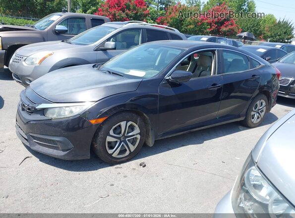 19XFC2F51GE048351 2016 HONDA CIVIC Black Przód lewy