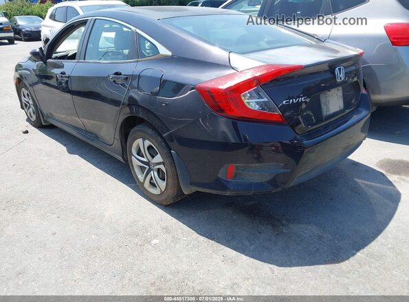 19XFC2F51GE048351 2016 HONDA CIVIC Black Tył lewy