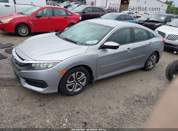 19XFC2F51HE008272 2017 HONDA CIVIC Gray Առջևի ձախ երեք քառորդ տեսարան