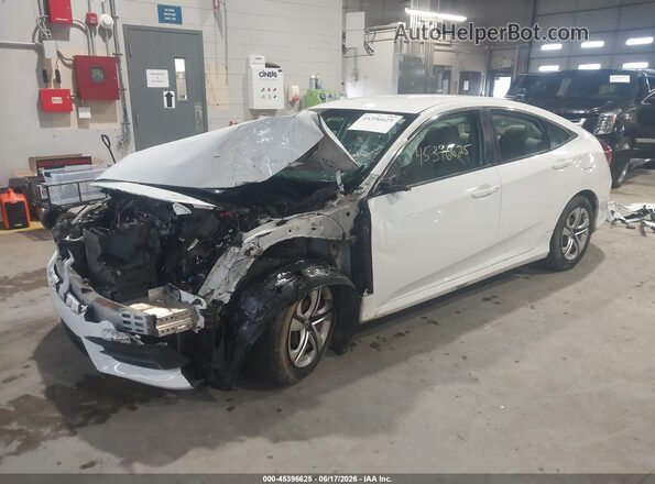 19XFC2F51HE031308 2017 HONDA CIVIC White Առջևի ձախ երեք քառորդ տեսարան
