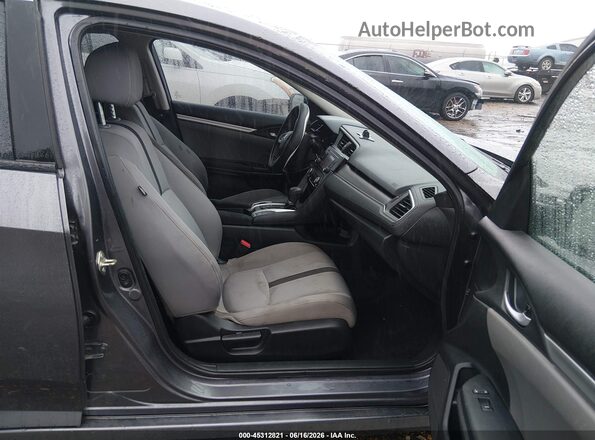 19XFC2F51HE053129 2017 HONDA CIVIC Gray Widok wnętrza z przodu
