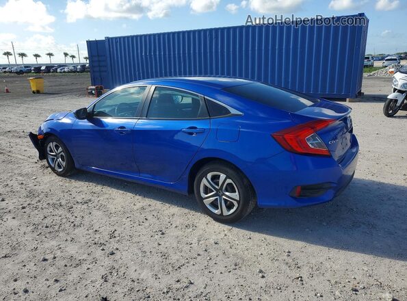 19XFC2F52GE059598 2016 HONDA CIVIC Blue Rear left