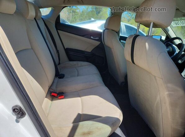 19XFC2F52GE078460 2016 HONDA CIVIC White Rear seats view