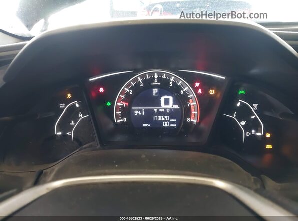 19XFC2F52GE095338 2016 HONDA CIVIC Black Vista de los asientos traseros