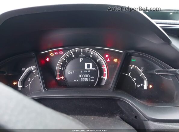 19XFC2F52GE201092 2016 HONDA CIVIC Gray Հետևի նստատեղերի տեսք