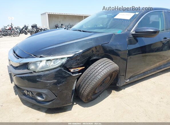 19XFC2F52GE244895 2016 HONDA CIVIC Black Widok z przodu