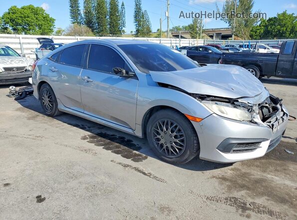 19XFC2F52HE060168 2017 HONDA CIVIC Silver Przód prawy