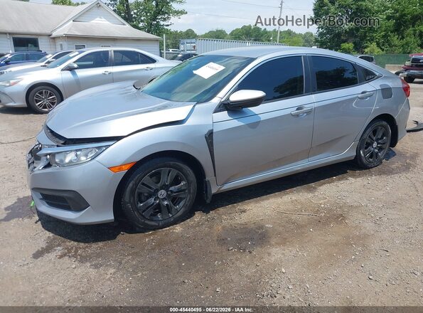 19XFC2F52HE226804 2017 HONDA CIVIC Silver Առջևի ձախ երեք քառորդ տեսարան