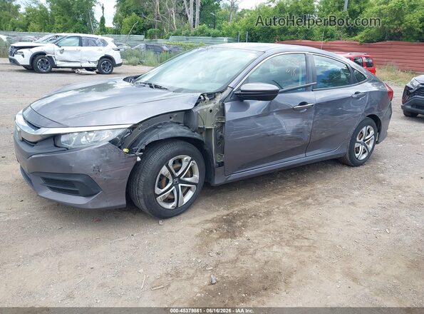 19XFC2F52JE030254 2018 HONDA CIVIC Серый Передняя левая четверть