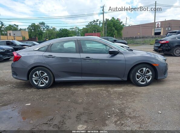 19XFC2F52JE030254 2018 HONDA CIVIC Серый Вид задней части салона