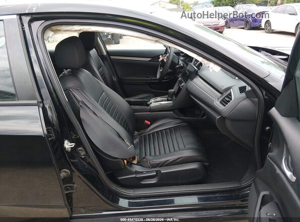 19XFC2F53GE206706 2016 HONDA CIVIC Black Widok wnętrza z przodu