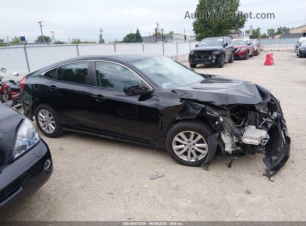 19XFC2F53GE206706 2016 HONDA CIVIC Black Widok wnętrza z tyłu