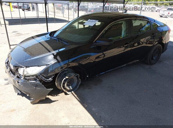 19XFC2F53GE213199 2016 HONDA CIVIC Black წინა მარცხენა ხედი სამი მეოთხედიდან