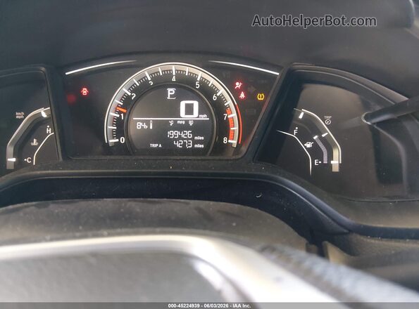 19XFC2F53GE213199 2016 HONDA CIVIC Black უკანა სავარძლების ხედი