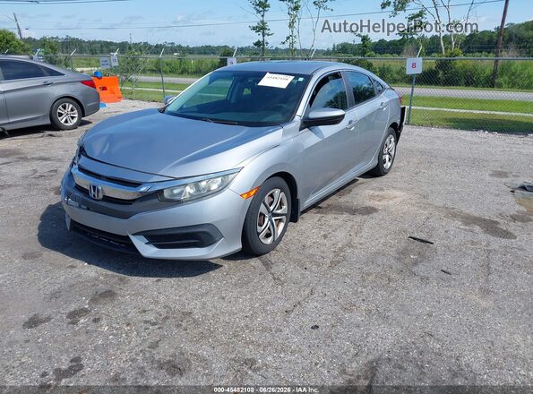19XFC2F53HE007902 2017 HONDA CIVIC Silver Առջևի ձախ երեք քառորդ տեսարան