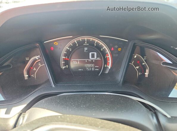 19XFC2F53HE012940 2017 HONDA CIVIC Silver ხელსაწყოთა პანელის ხედი