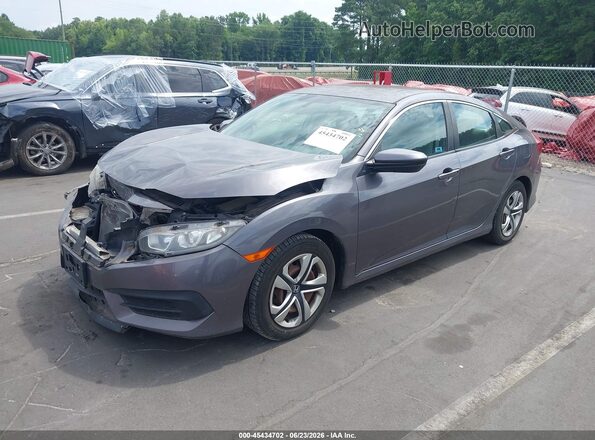 19XFC2F53HE026580 2017 HONDA CIVIC Gray Przód lewy