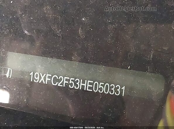 19XFC2F53HE050331 2017 HONDA CIVIC Gray 
