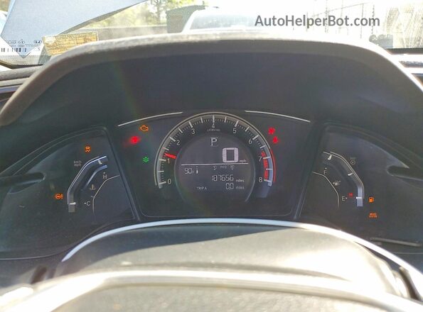 19XFC2F53HE220820 2017 HONDA CIVIC Серебряный Вид щитка приборов