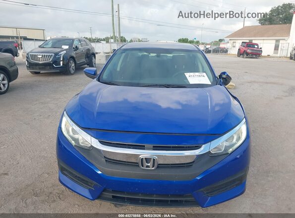 19XFC2F53JE011034 2018 HONDA CIVIC Blue Instrument cluster view
