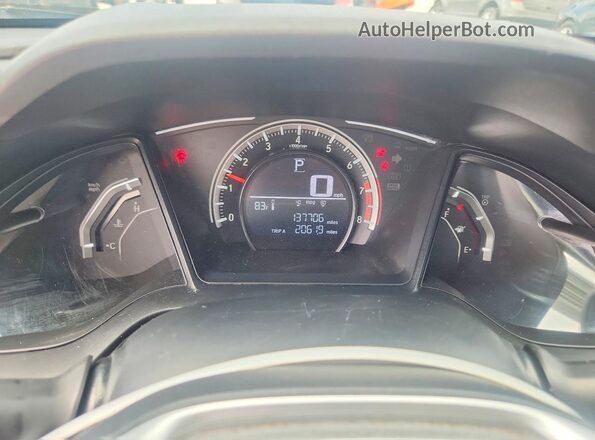 19XFC2F53JE019828 2018 HONDA CIVIC Blue ხელსაწყოთა პანელის ხედი
