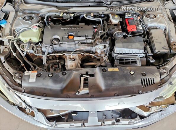 19XFC2F54GE046318 2016 HONDA CIVIC Silver უკანა სალონის ხედი