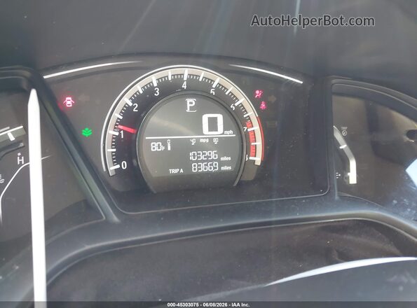 19XFC2F54GE049056 2016 HONDA CIVIC White უკანა სავარძლების ხედი