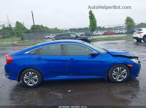 19XFC2F54GE090156 2016 HONDA CIVIC Синий Вид задней части салона