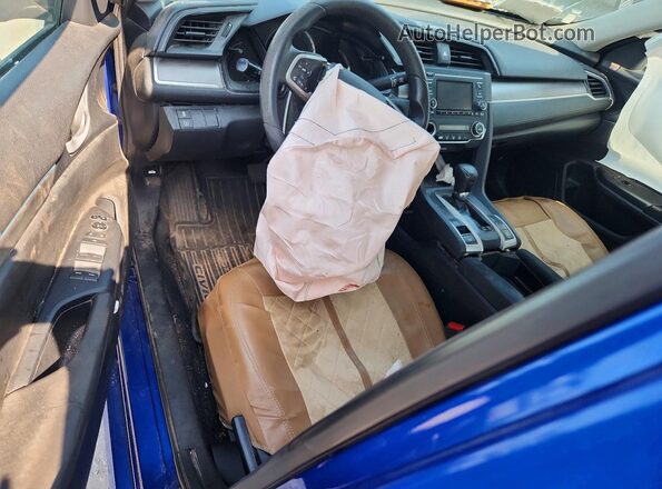 19XFC2F54GE092912 2016 HONDA CIVIC Blue Dashboard view