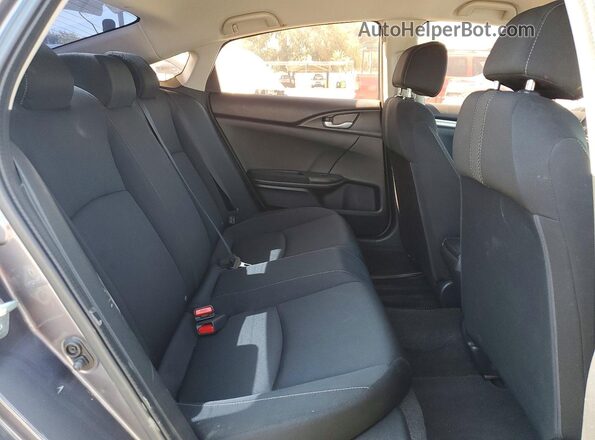 19XFC2F54GE205242 2016 HONDA CIVIC Gray Вид задніх сидінь